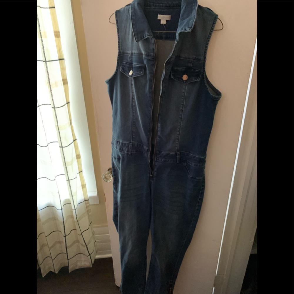 One piece Jean suit